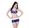 Banned - Sailor Girl Pantalon de bikini - Bleu/Blanc Product image
